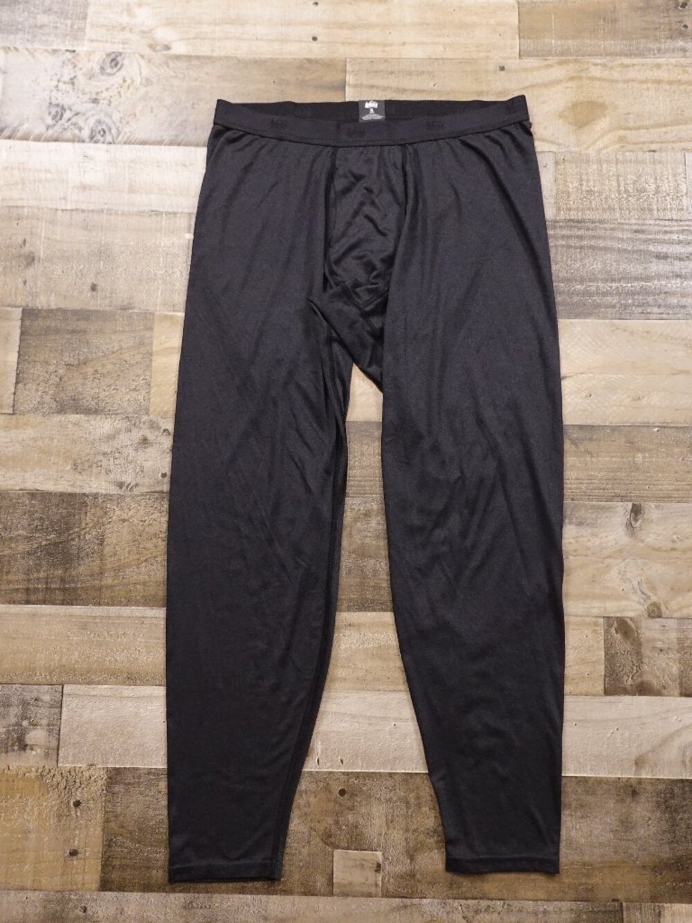 REI Co-op Lightweight Base Layer Bottom Men’s XL Black Thermal Leggings